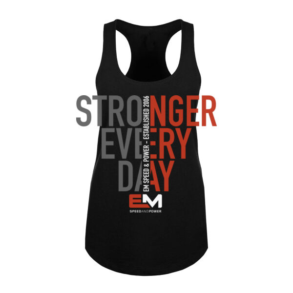STRONGER EVERY DAY - WOMEN'S FITTED TANK TOP - $YB8T5F$ Thumbnail